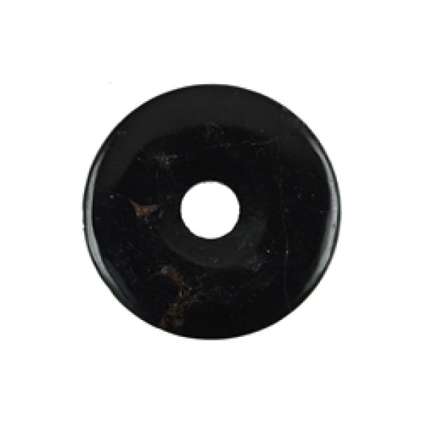 Schörl Donut 40mm – Schutz & Eleganz aus Schwarzem Turmalin